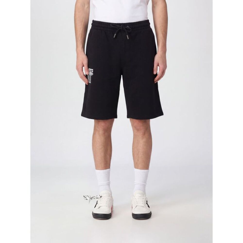 Off-White Men High-Waisted Cotton Shorts Off-White With Drawstring And Logo